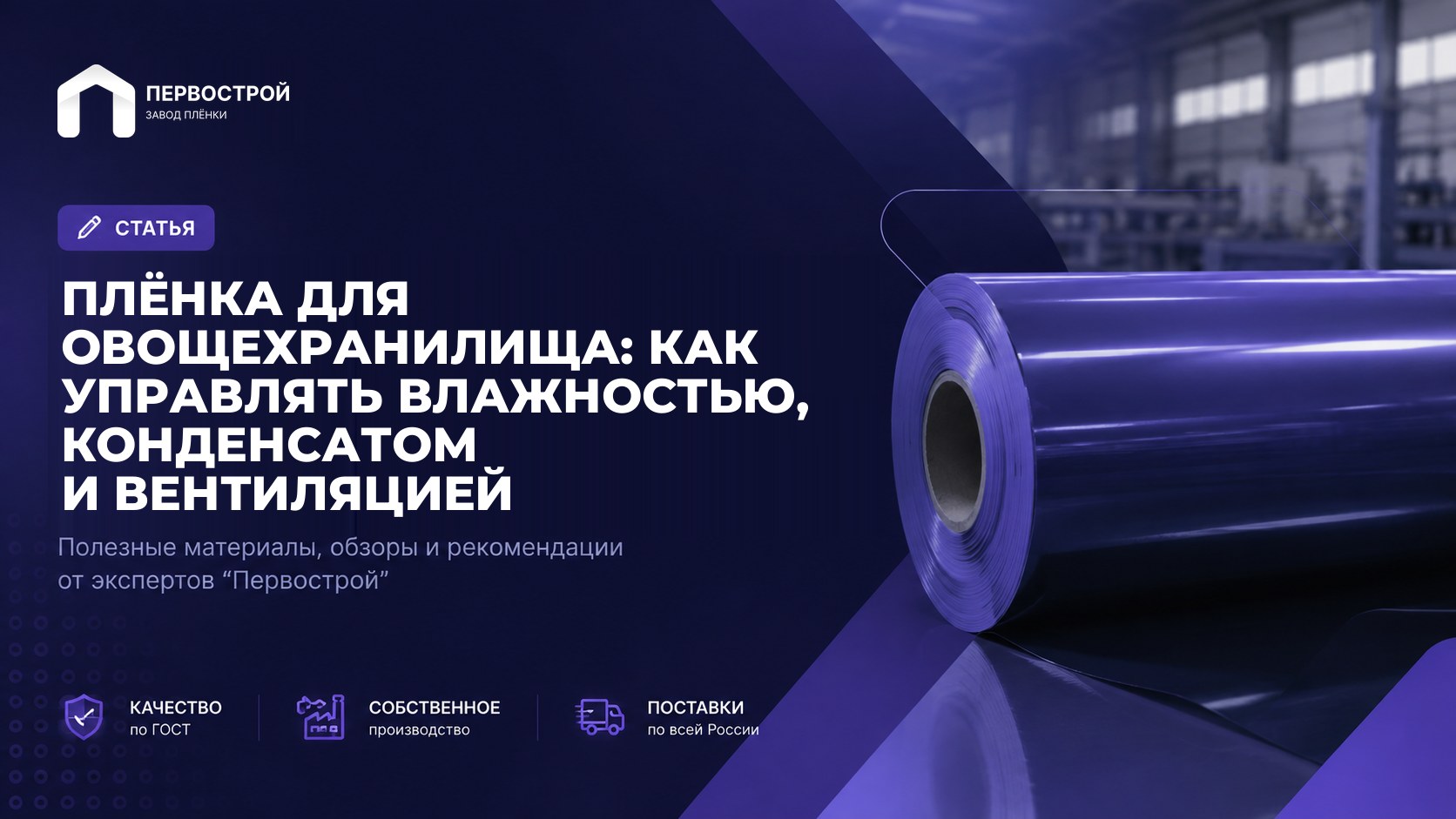 Плёнка для овощехранилища: как управлять влажностью, конденсатом и вентиляцией